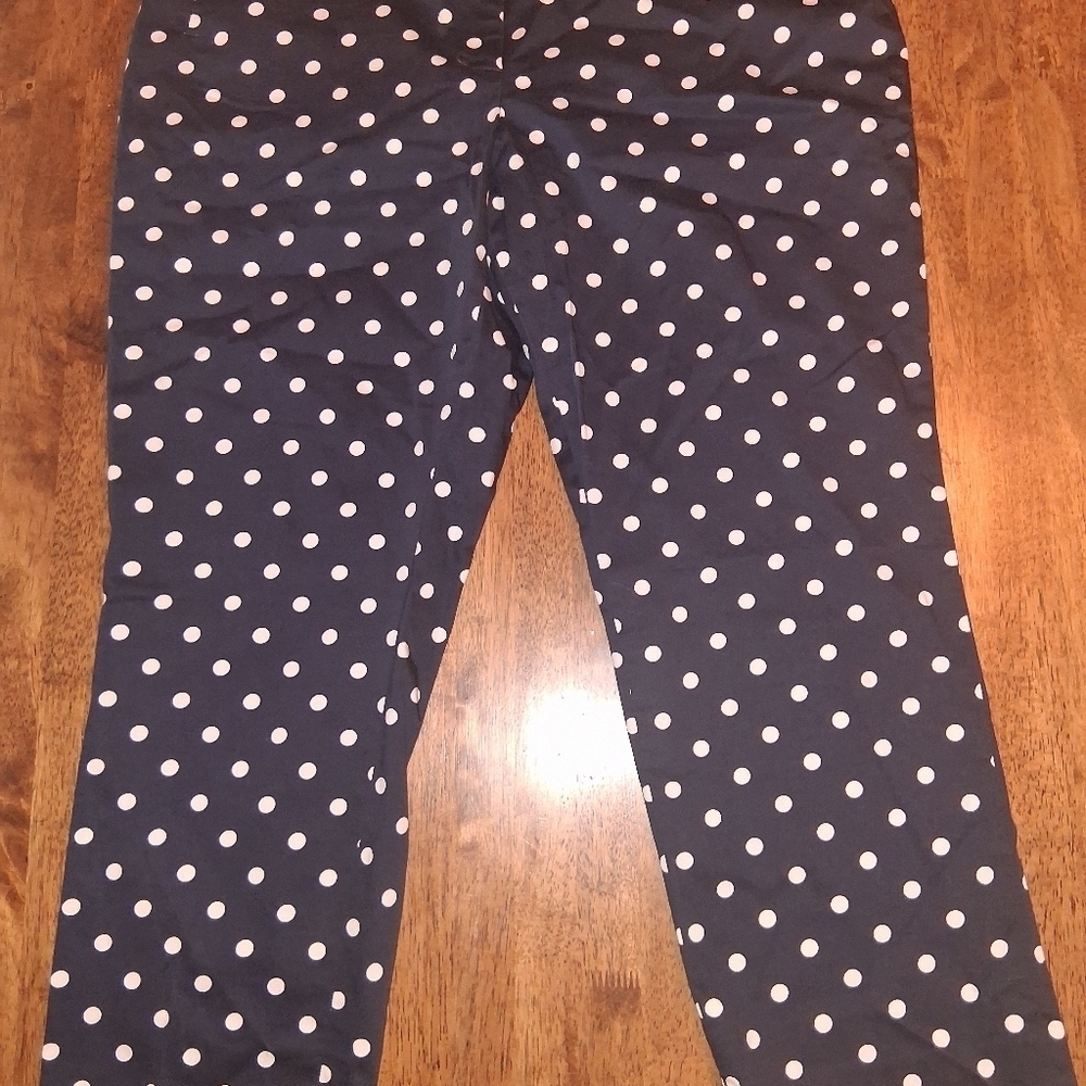 Tommy Hilfiger polka dot Ankle Pants Nautical 18 - Picture 3 of 7